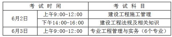 安徽二建考試時(shí)間