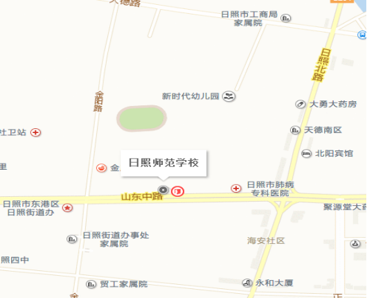 日照師范學?，F場確認點位置示意圖&#13;&#10;