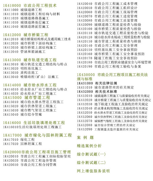 2018年一級(jí)建造師市政工程管理與實(shí)務(wù)復(fù)習(xí)題集目錄